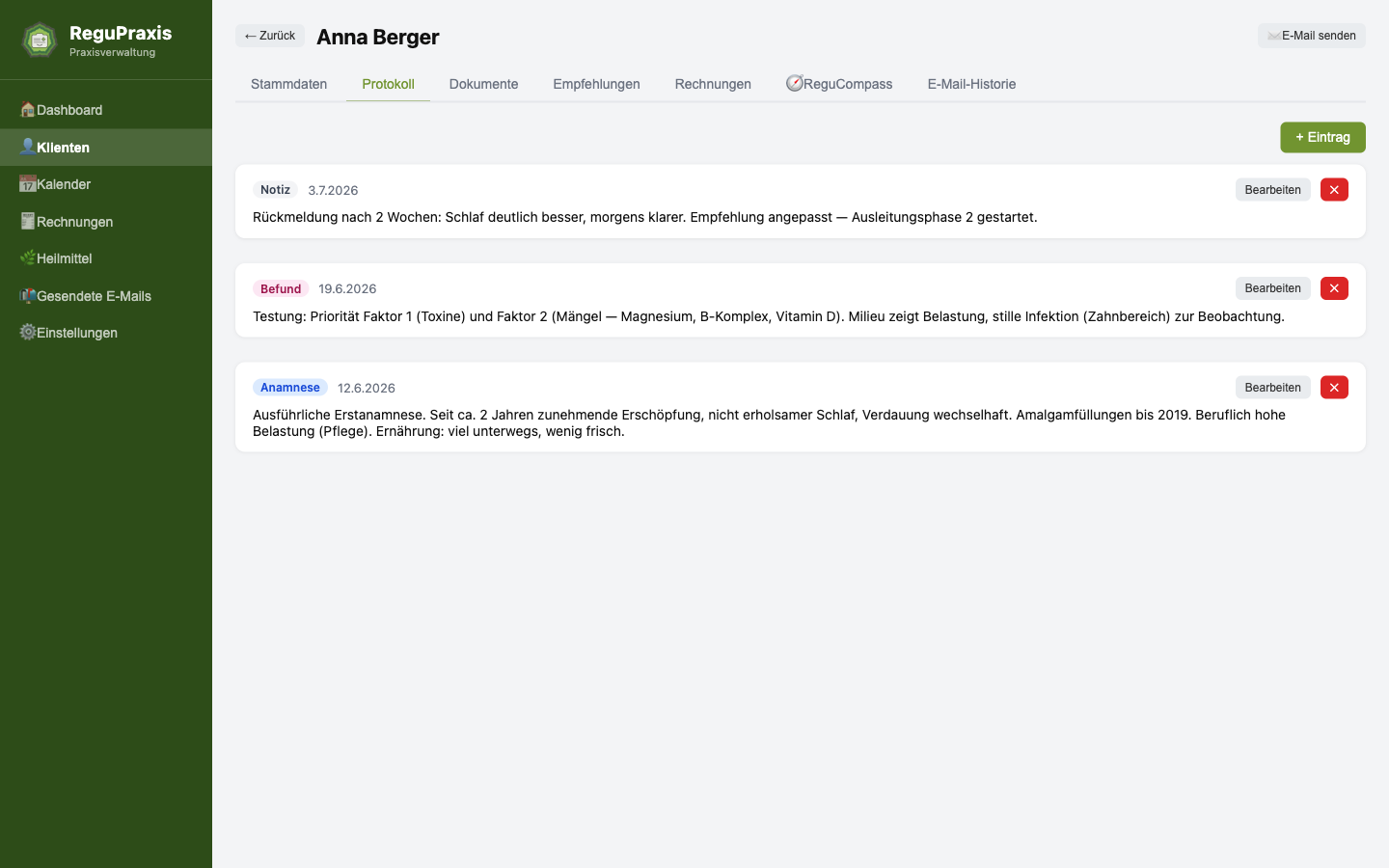 ReguPraxis Screenshot